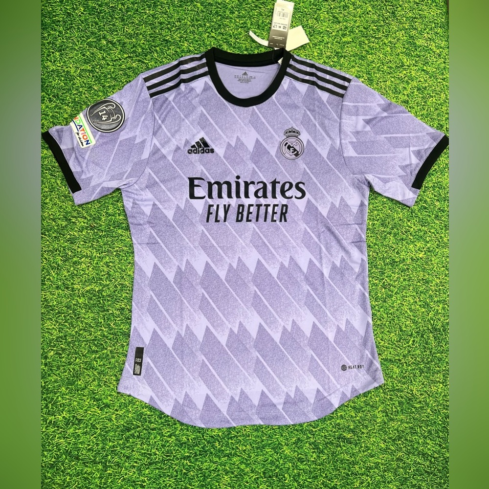 Real Madrid 22/23 Authentic Away Jersey with Benzema printing
